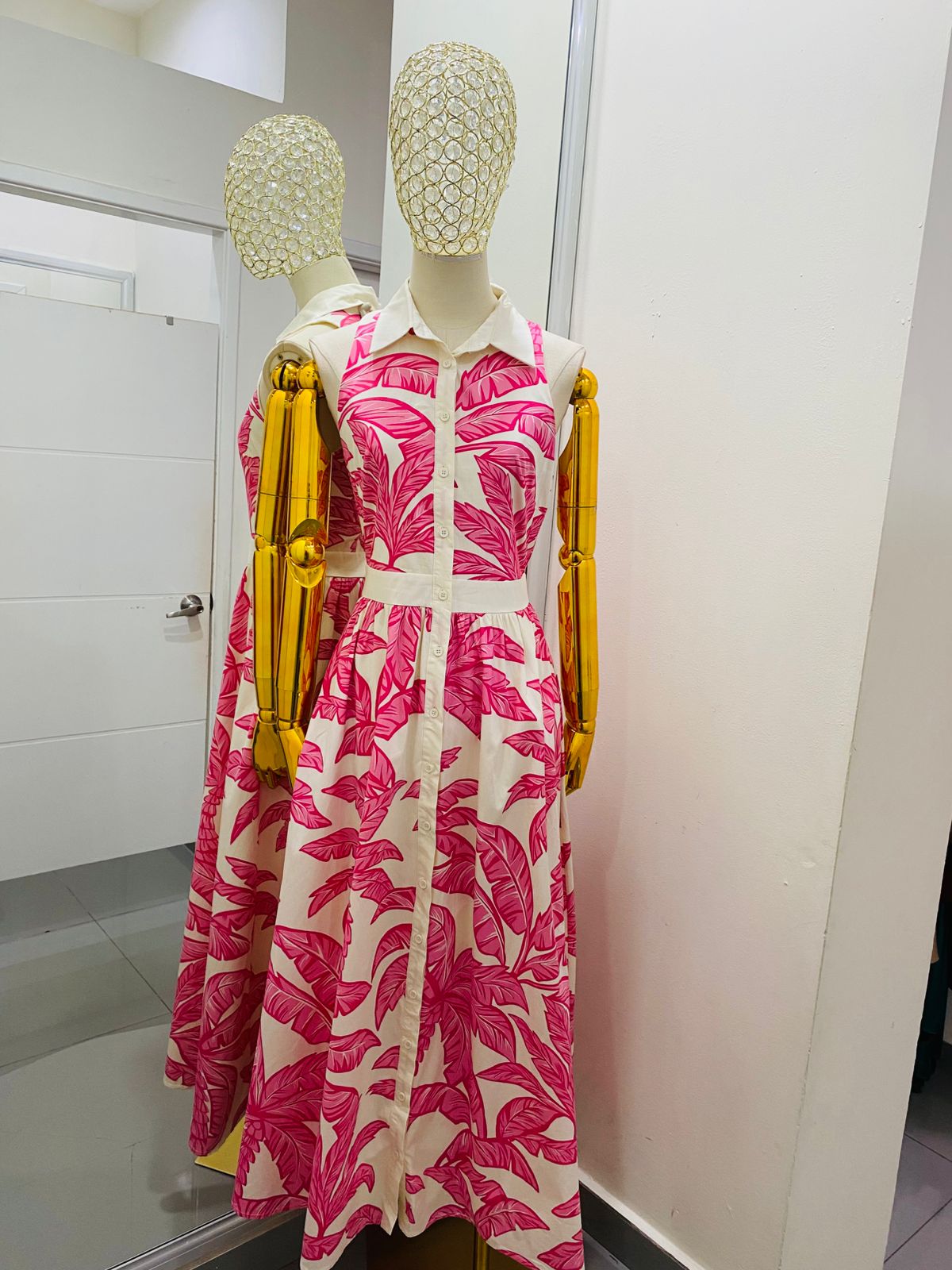 Vestido Estampado Rosa