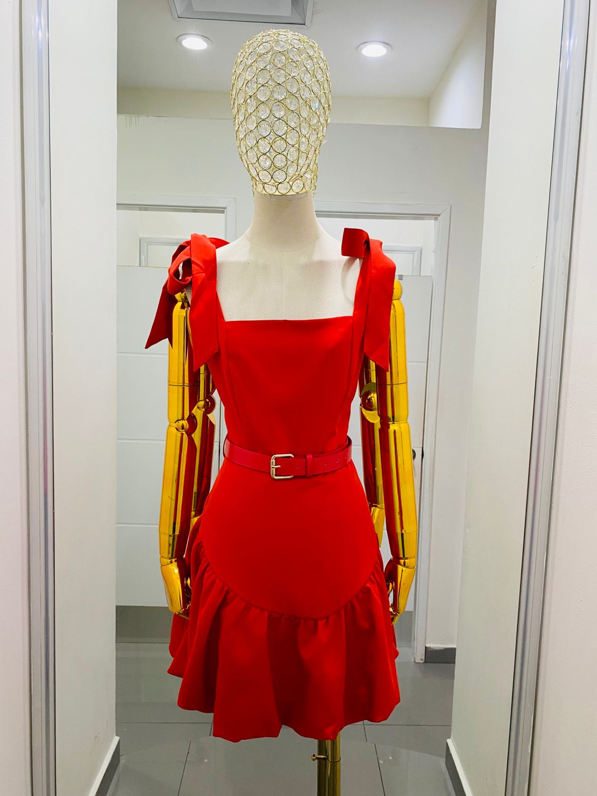 Vestido Moños Cinto