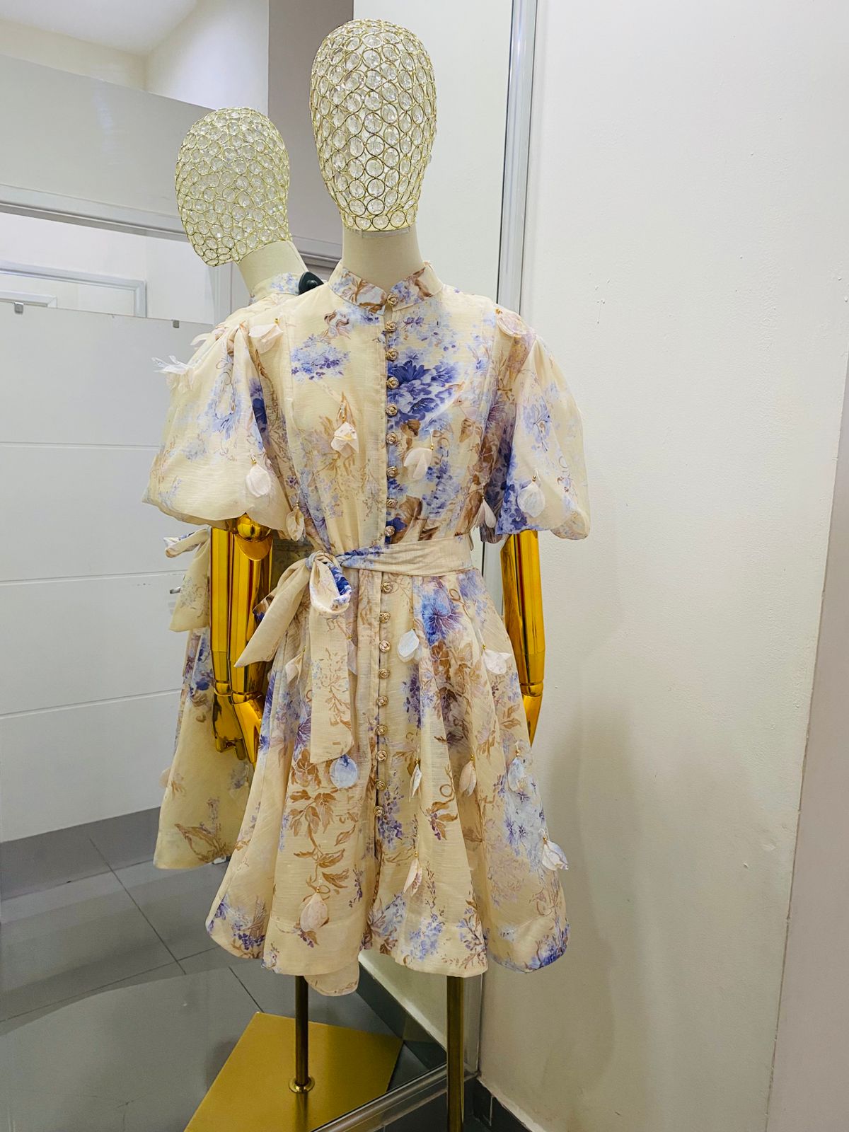 Vestido Flores 3D