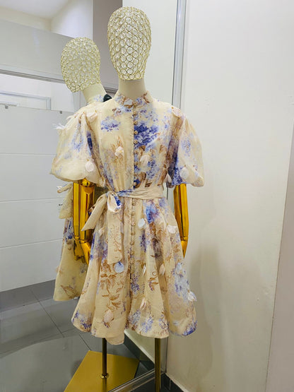 Vestido Flores 3D