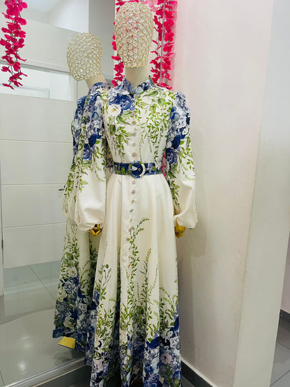 Vestido Largo Flores