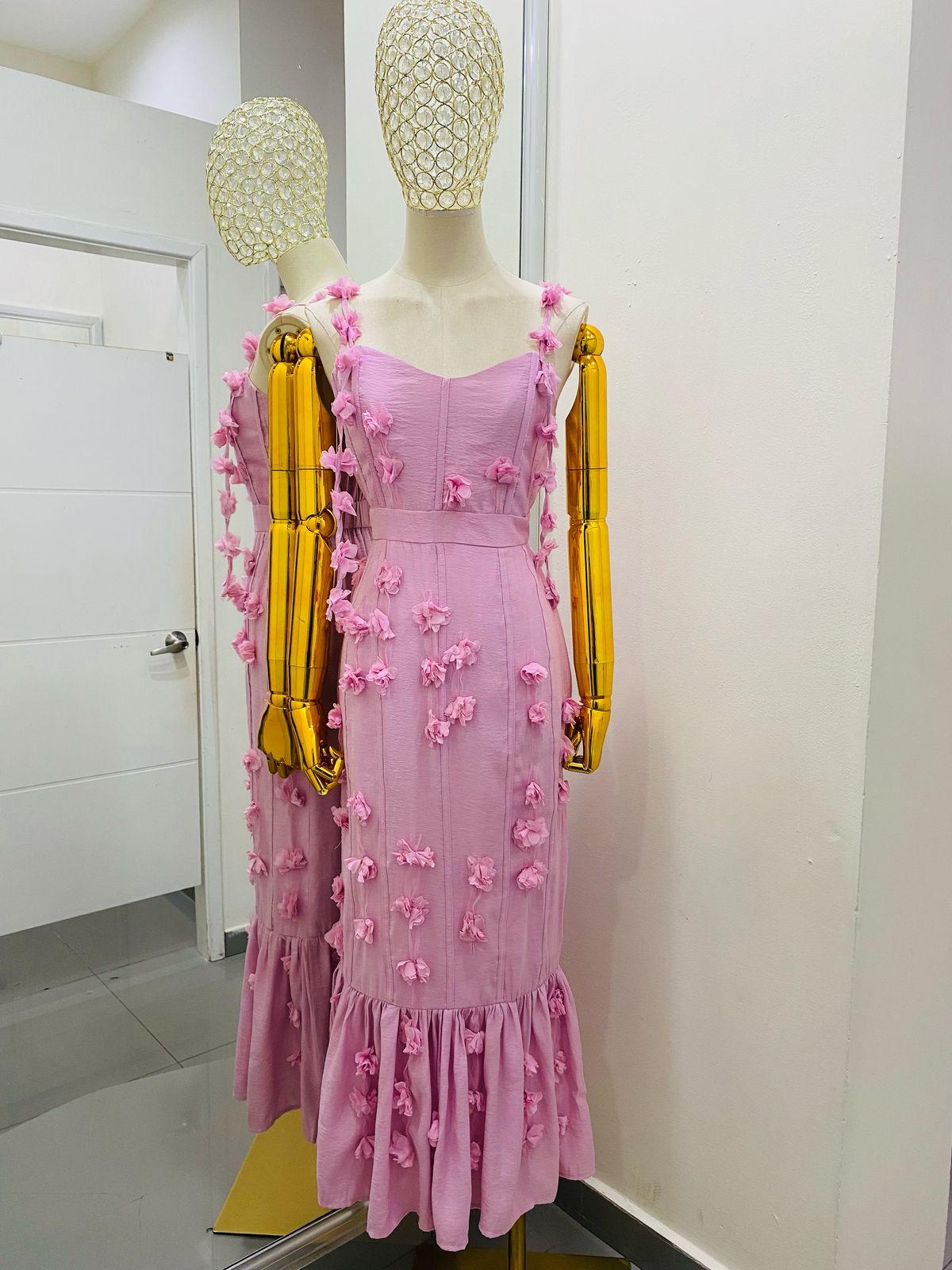 Vestido Rosa Flores