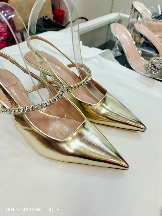 Zapatilla Dorada