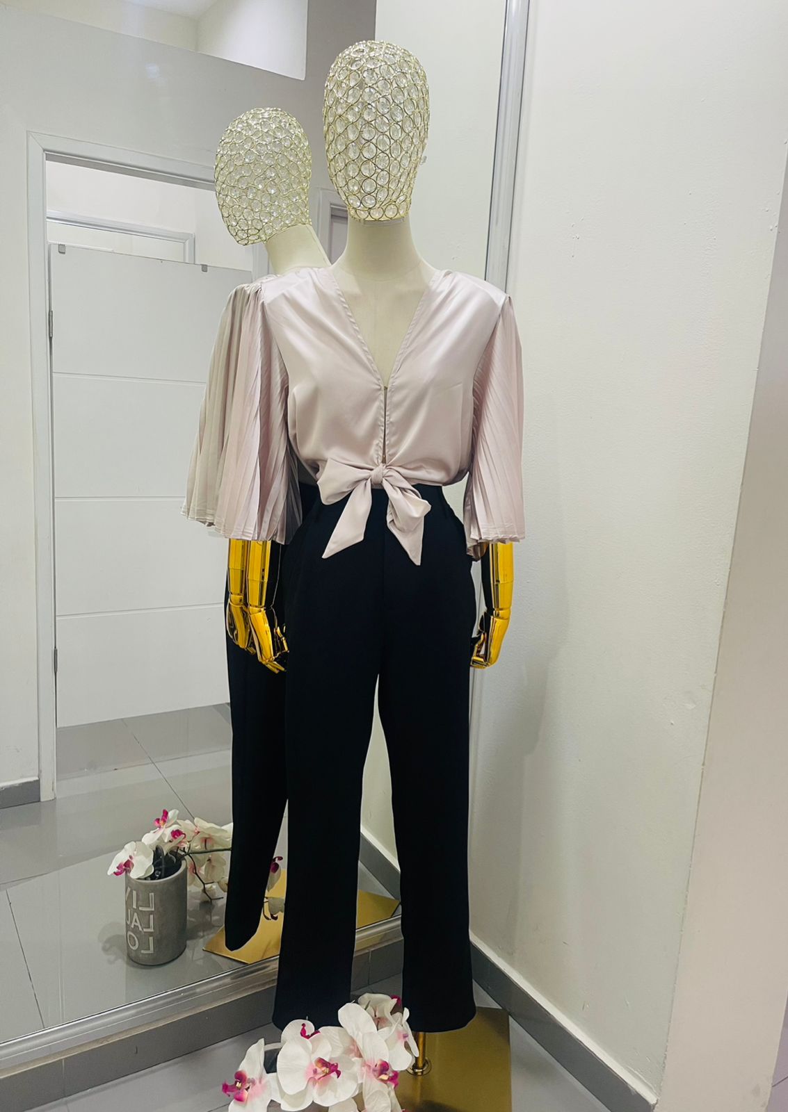 Blusa Manga Plisada