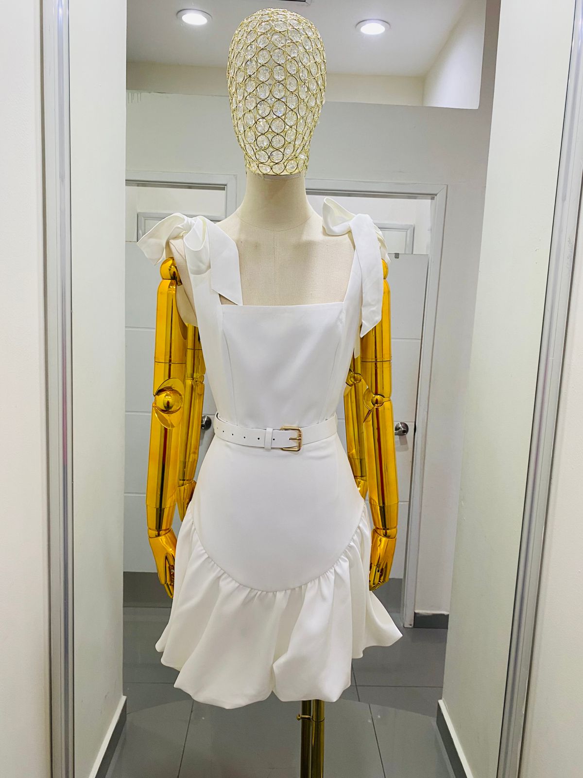 Vestido Moños Cinto