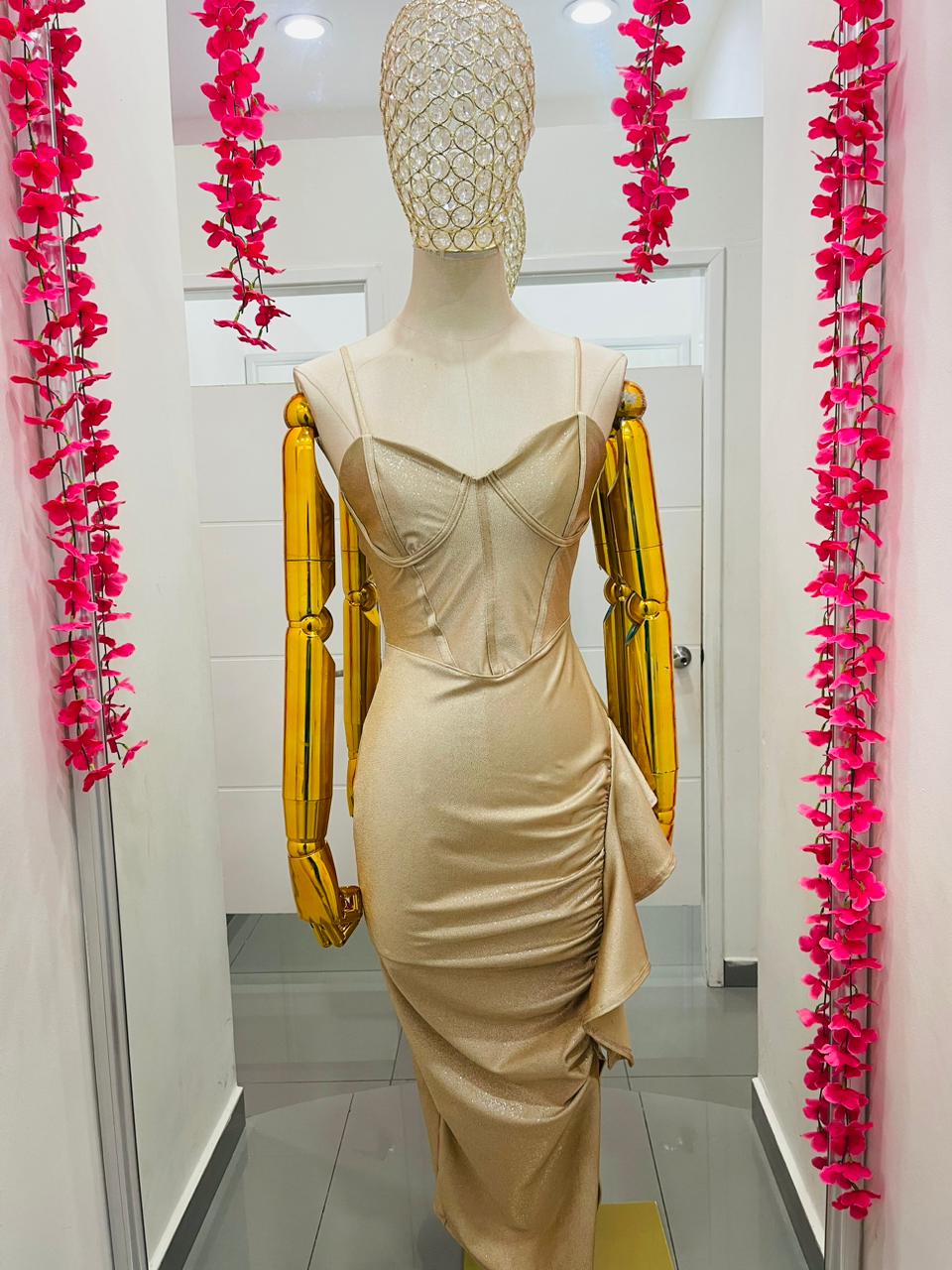 Vestido Brillos Tirantes