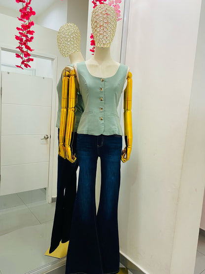 Blusa Lino Botones