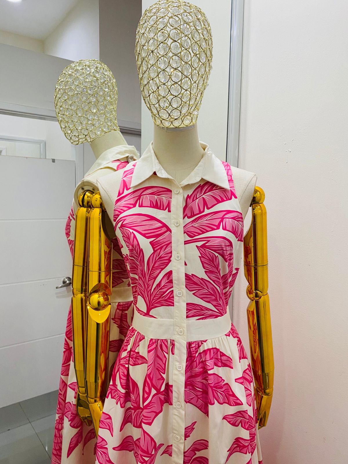 Vestido Estampado Rosa