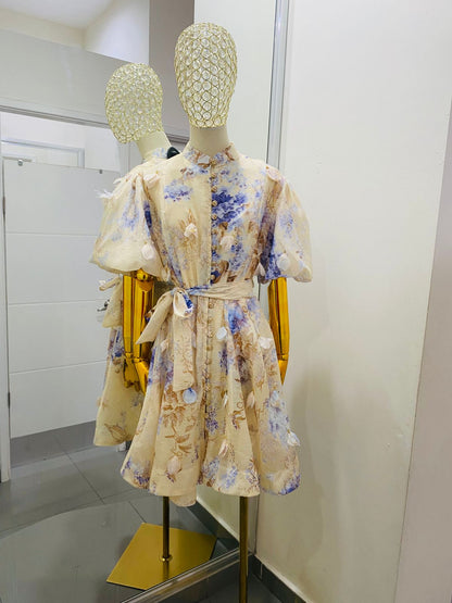 Vestido Flores 3D