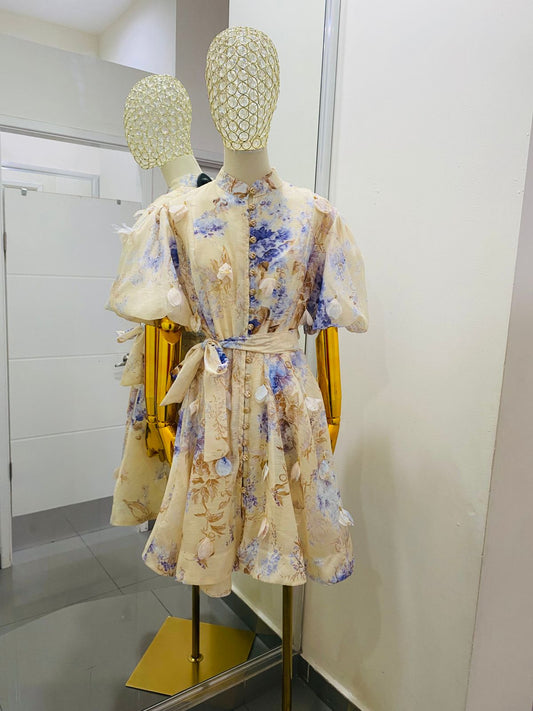 Vestido Flores 3D