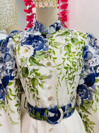 Vestido Largo Flores