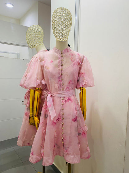 Vestido Flores 3D