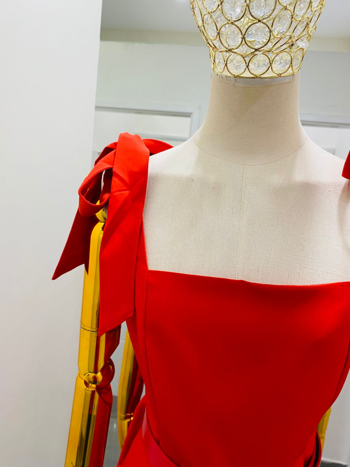 Vestido Moños Cinto