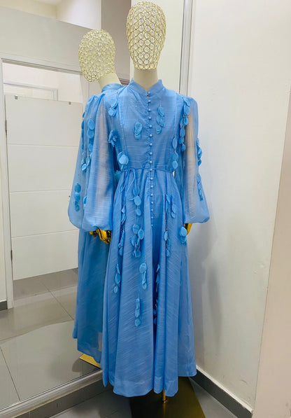 Vestido Flores 3D