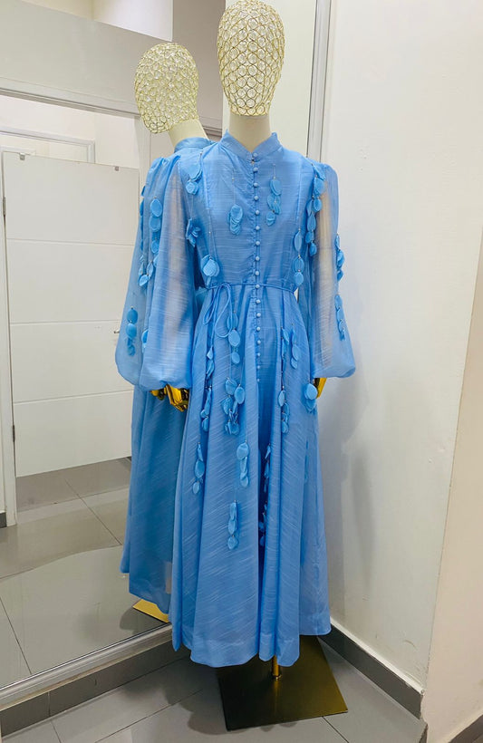 Vestido Flores 3D
