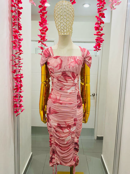 Vestido Mesh Estampado