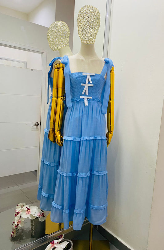 Vestido Elástico Moños