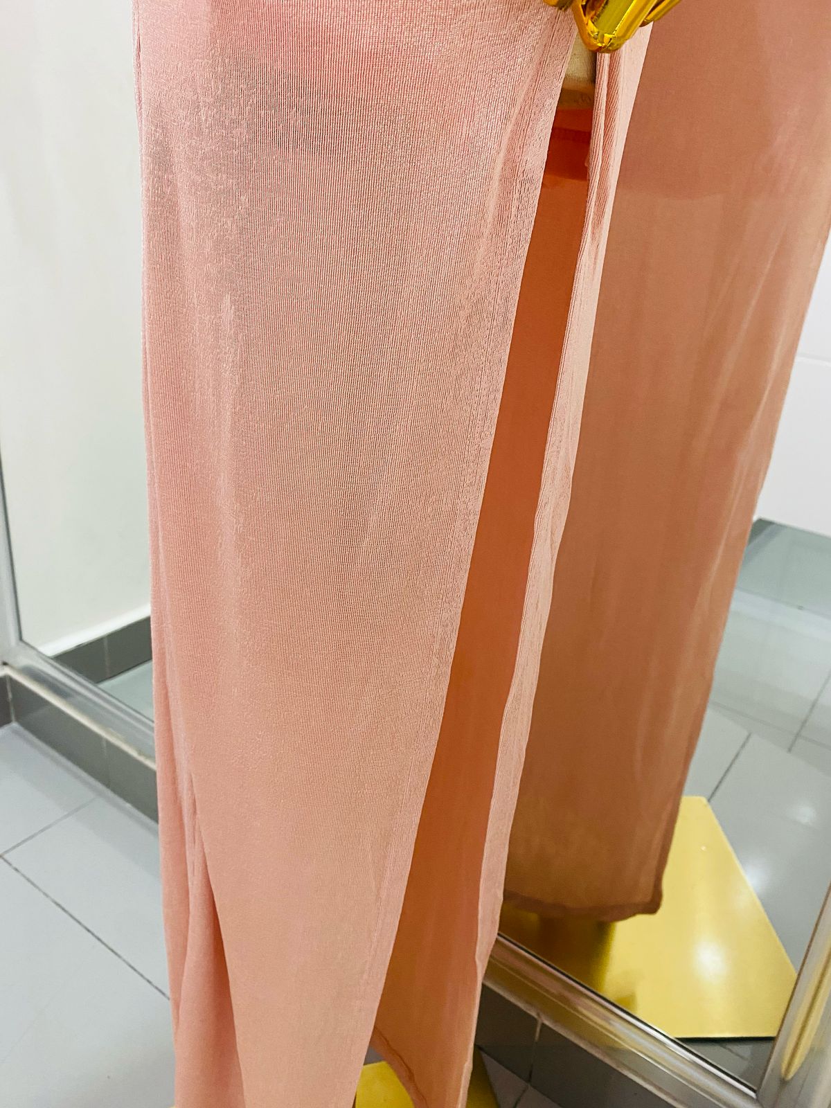 Vestido Corrugado Rosa