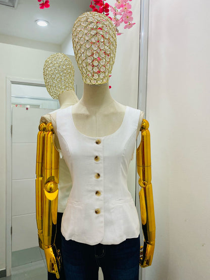 Blusa Lino Botones