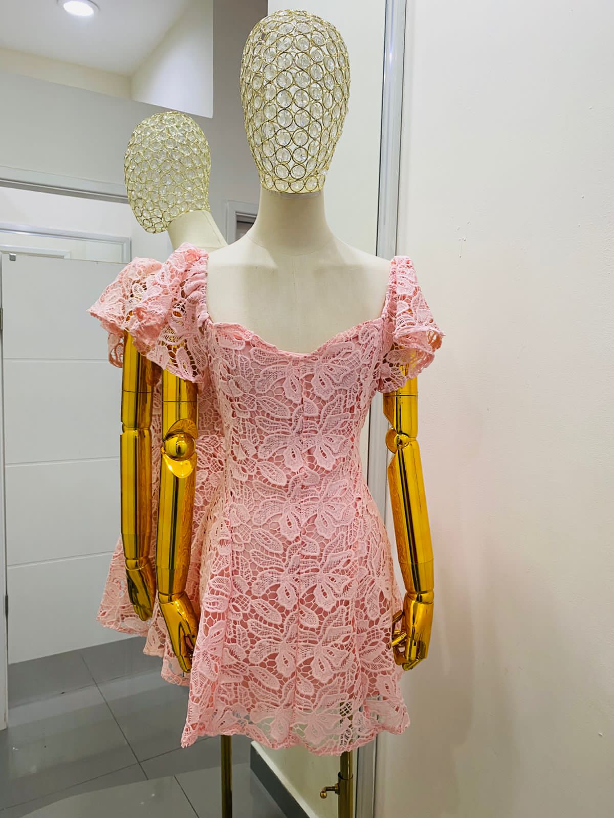 Vestido Crochet Corto