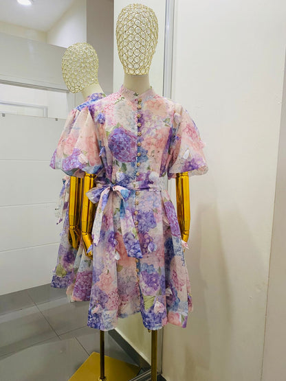 Vestido Flores 3D