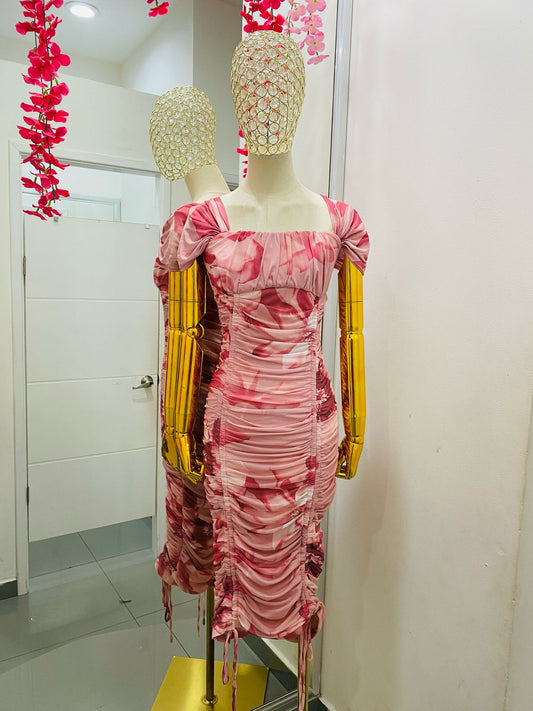Vestido Mesh Estampado