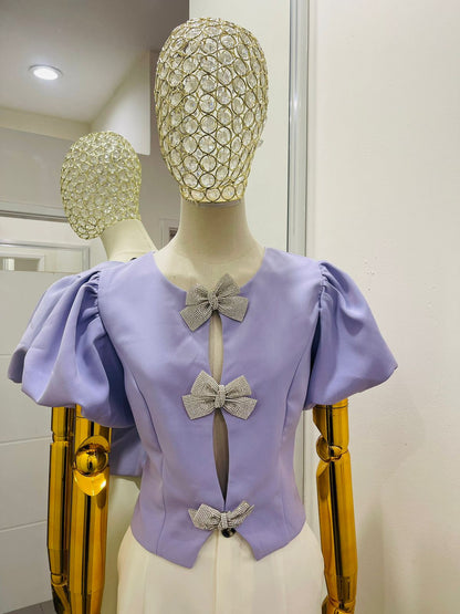Blusa Moños Cristales