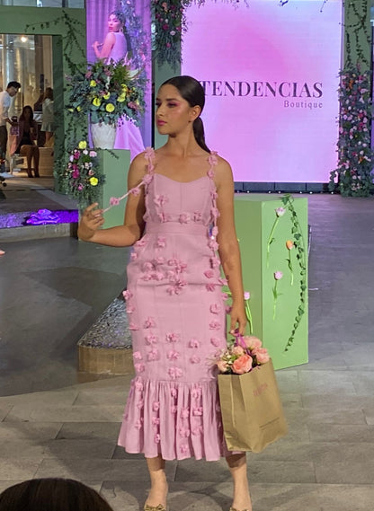 Vestido Rosa Flores