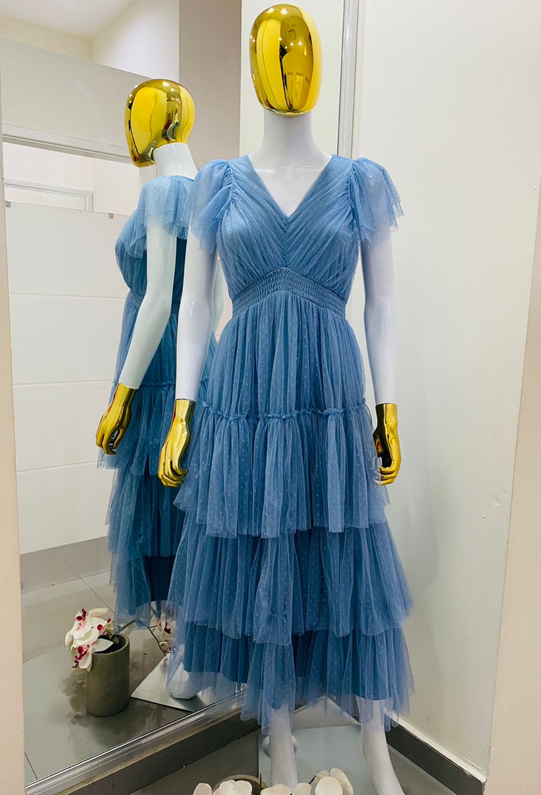 Vestido Olanes Azul