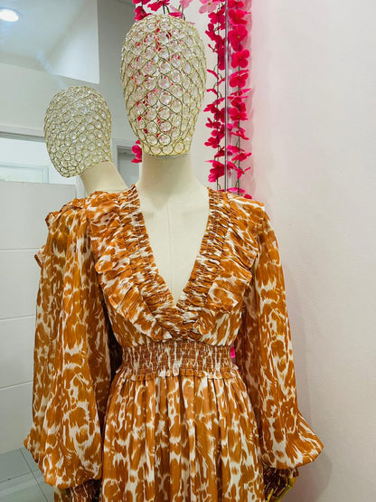 Vestido estampado animal print