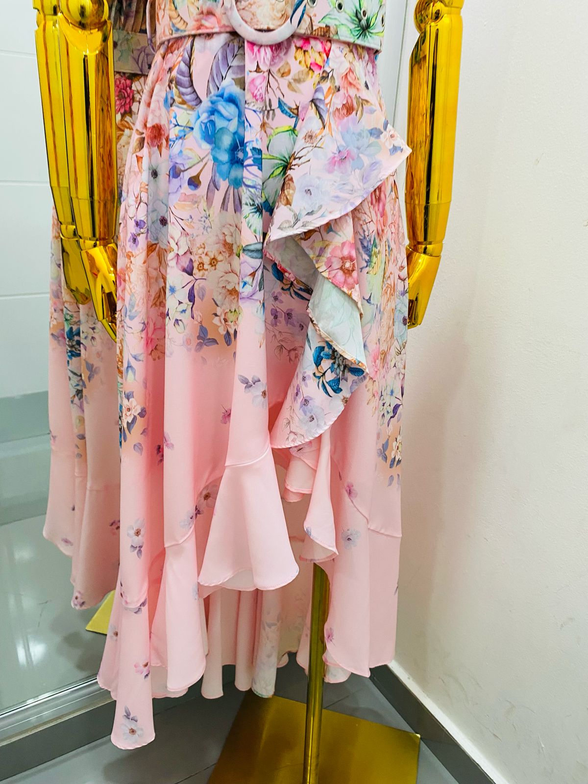 Vestido Flores Halter