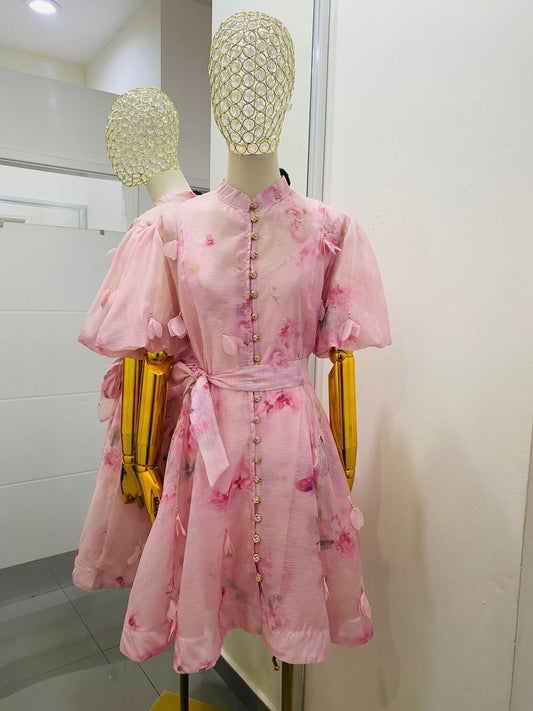 Vestido Flores 3D